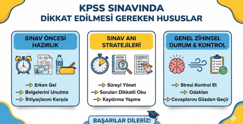 Kpss Sınavında Dikkat Edilmesi Gereken Hususlar