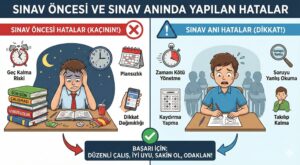 Sınav Öncesi ve Sınav Anında Yapılan Hatalar