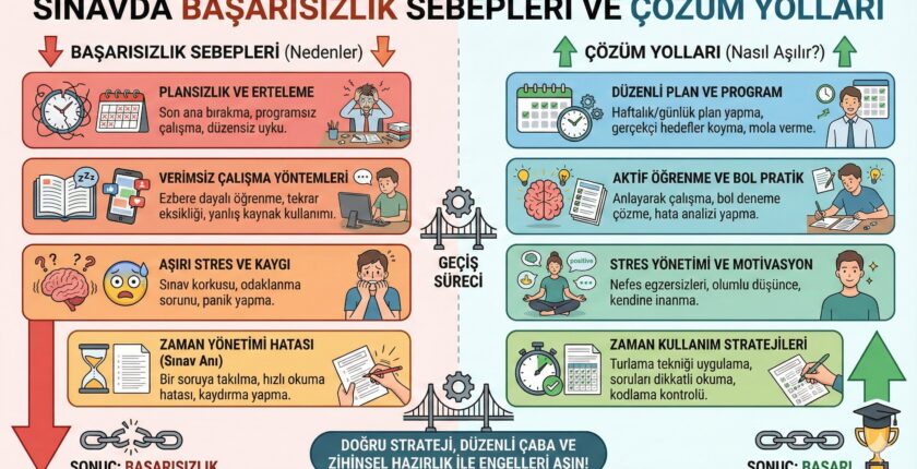Sınavda Başarısız Olmanın Sebepleri ve Çözüm Yolları